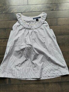 French Connection Pinstripe Sleeveless Top